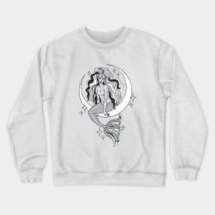 Mermaid Moon Goddess Crewneck Sweatshirt